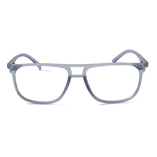 SAN EYEWEAR Full Rim Zero Power Blue Cut Computer Glasses with Anti Blue Light Protection, Scratch-Resistant, Night Vision For Mobile & Laptop Use For Unisex (Light Blue)