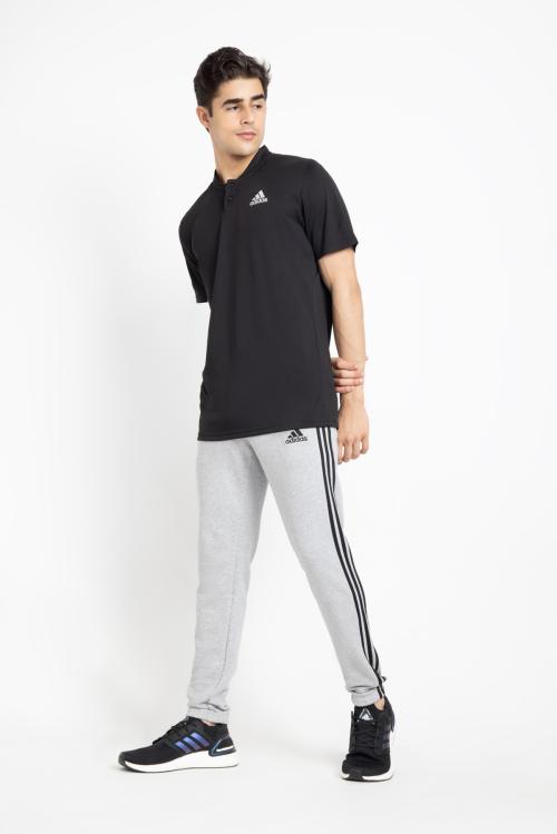 Adidas Men CLUB HENLEY Black Tennis Polo Shirt