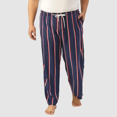Bene Kleed Men Striped Blue 100% Linen Pyjamas