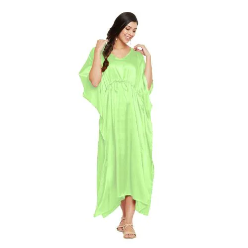 Riara Women’s Maxi Nighties Kaftan Soft Comfort Nightdress Celebrity Nights Sleepwear Free Size