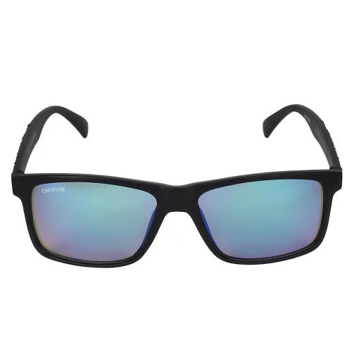 CREATURE Unisex Matt Finish UV Protected Wayfarer Sunglasses (LIVIA-005)