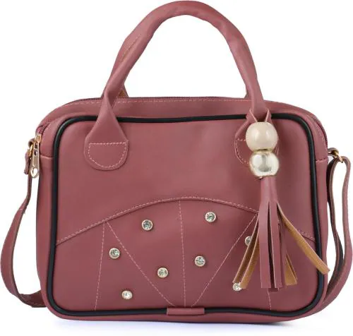 Ritupal Collection Women Maroon Leatherette Sling Bag