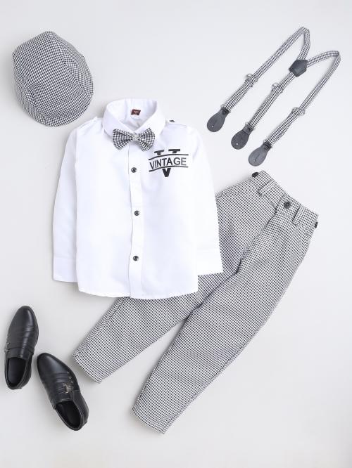 Fourfolds Boys Solid 100% Cotton Pack Of 1 Set | Boy Dress | Baby Boy Dress