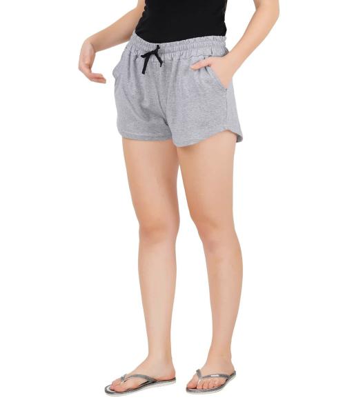 Jocker Women Grey Butterfly Shorts (S)