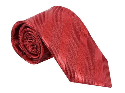 Leonardi Men Red Silk Necktie