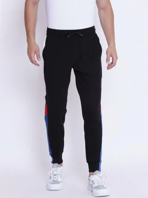 Red Tape Men's Black Active Wear Joggers
