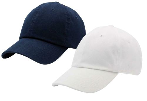Zipper-G Unisex Navy Blue And White Baseball Cap