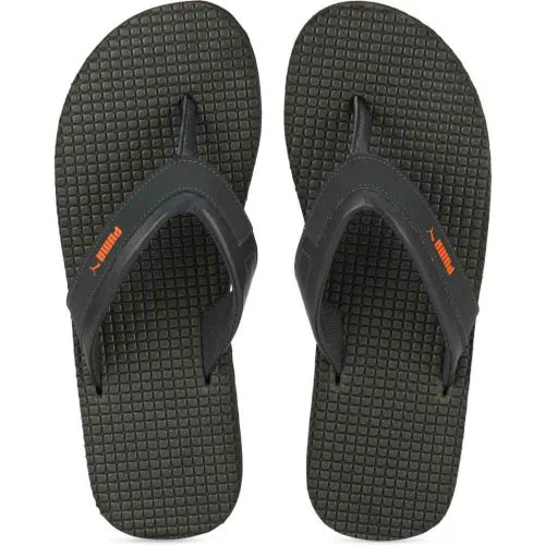 Puma Men Shiatsu V2 Flip Flops Dark Shadow/Vibrant Orange