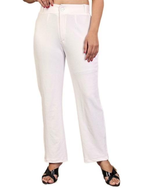 POOJARAN SAREE Women's Solid Plain Bell Bottom Pant for Casual