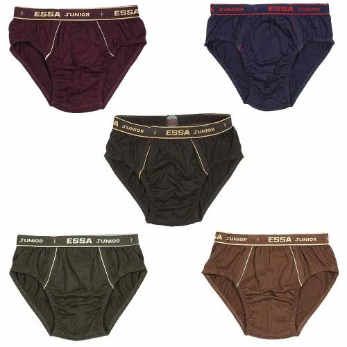 ESSA Boys Cotton Briefs Underwear 5pcs Combo[Junior Suit Brief] Multicolour_75CM Or 4-5 Y