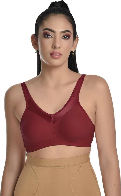 Madam Women Maroon Non Padded Bra 36D