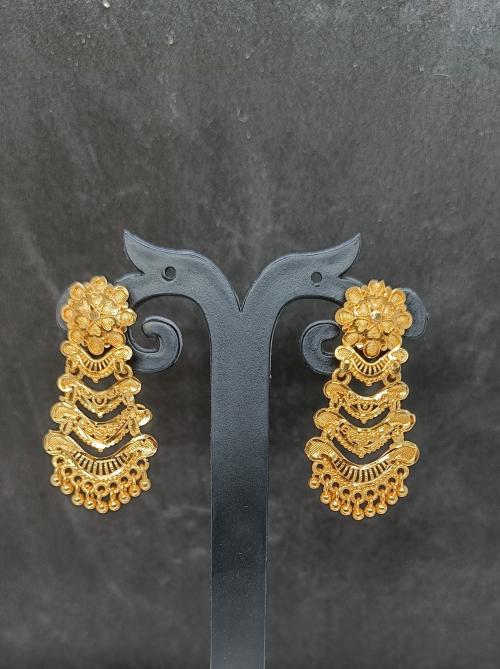 MANVEER ENTERPRISE 1 Gram Gold Earrings German Silver Tops Top Earring Jhumki Jhumkas Jumka Studs
