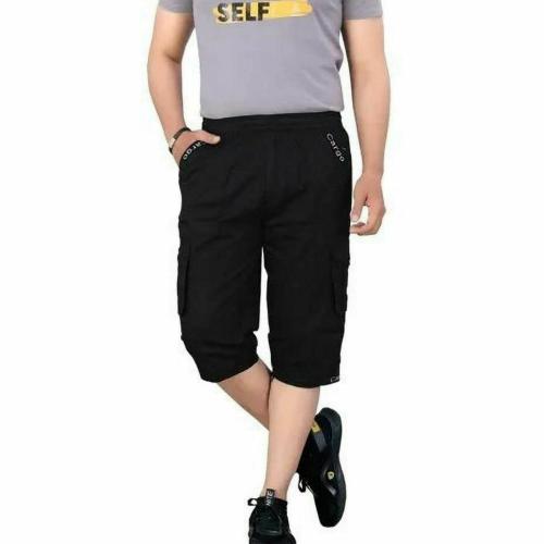 LG Men Solid Pure Cotton Capris