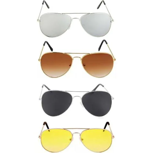 FUNK sunglasses for men & women Multicolor pack of 4