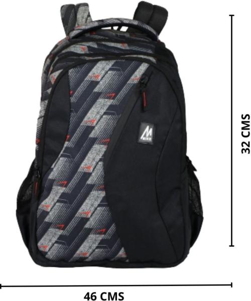Buy Mike Bags Black Polyester Classic College Laptop Backpack With