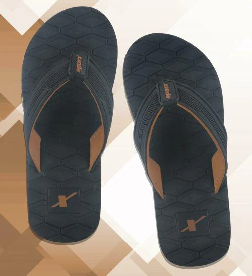 SPARX Black Slippers SFG-604 For Men