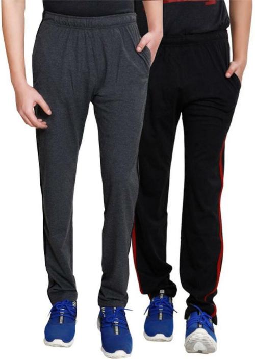 T.T. Men Solid Multicolor Track Pants