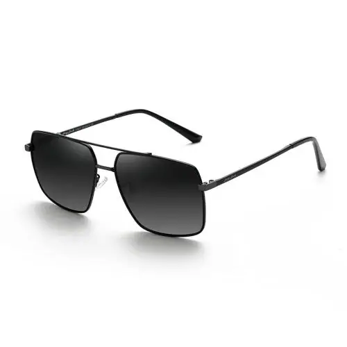 Buy Grey Jack Gradient Grey Rectangular Polarized Sunglasses For Men