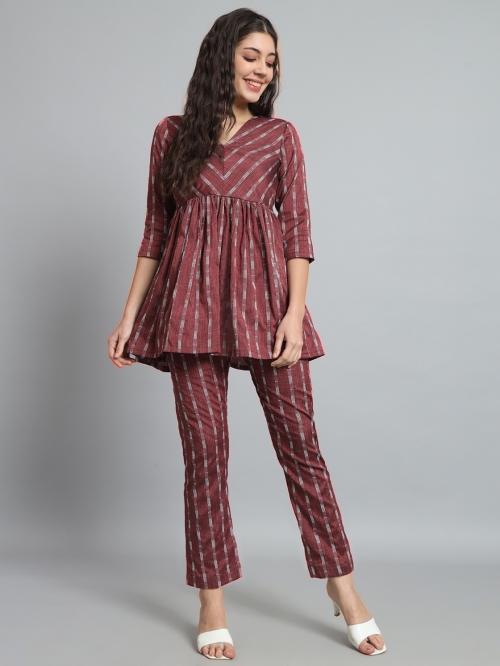 Fab Fashion Women Ethnic Top Pant Set ()