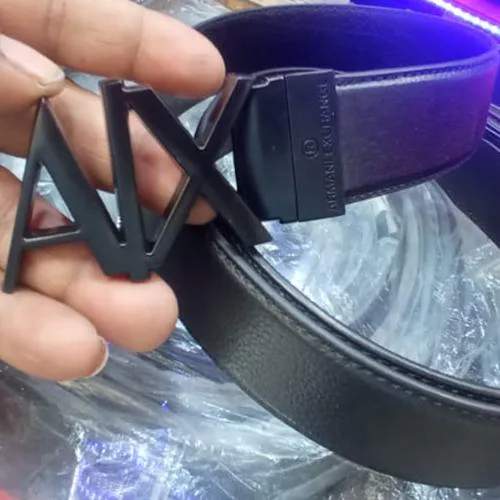 Siza Fashion AIX Black Buckle Party Wear Fashion Belt For Men Women