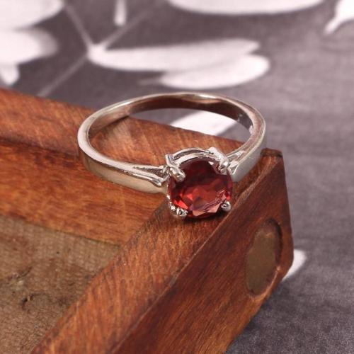 Chopra Gems & Jewellery Brass Original Gomed Hessonite Garnet Ring (Men and Women) - Free size (G_Ring_24)