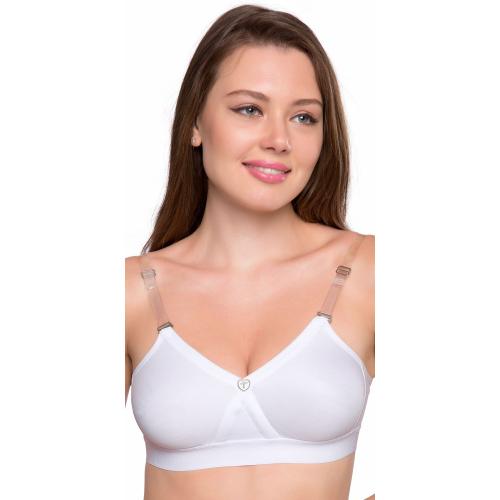 TRYLO ALPA STRAPLESS WOMEN'S HOSIERY COTTON NON-PADDED NON-WIRED MOLDED FULL COVERAGE BRA