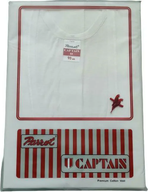 DOUBLE PARROT Men Solid Vest (L)