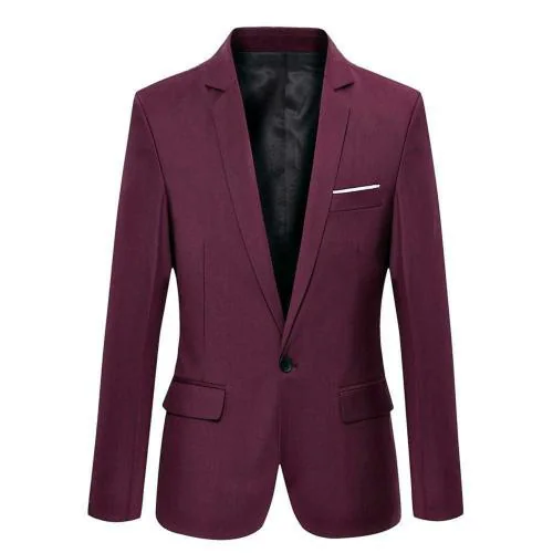 Luxrio Men Maroon Blazer