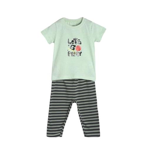 TISTA Pure Cotton T-Shirt and Shorts | Graphic Printed Tess and Shorts Unisex Baby | for Boys & Baby Girls | Half Sleeve T-Shirt | Casual Clothing Set (2-3 Years, Nature)