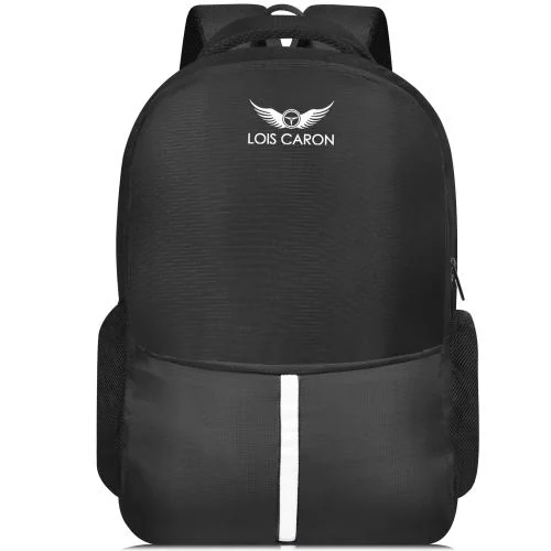 LOIS CARON Medium 30 L Laptop Backpack LCB-013 BLACK COLOR LAPTOP BACKPACK