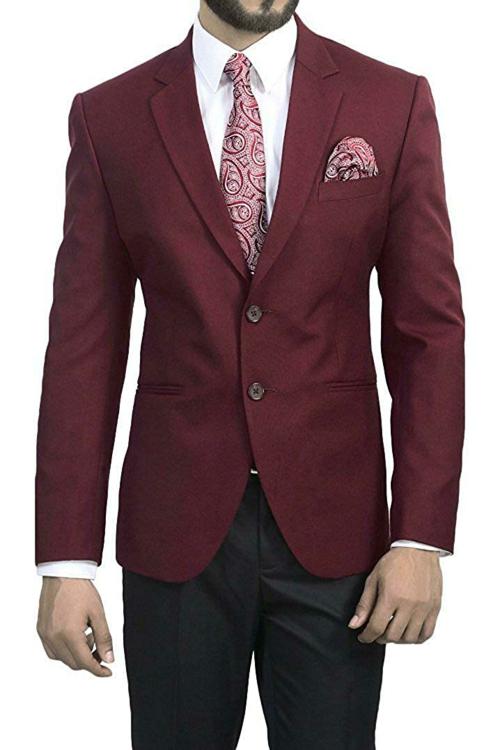 Luxrio Men Maroon Blazer