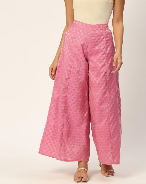 Pink Brocade Palazzo