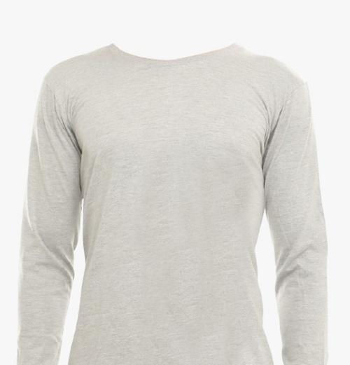 WAXBIRD Cotton Blend Women Solid Round Neck Full Sleeve T-Shirt | Stylish & Elegant (Large_Grey)