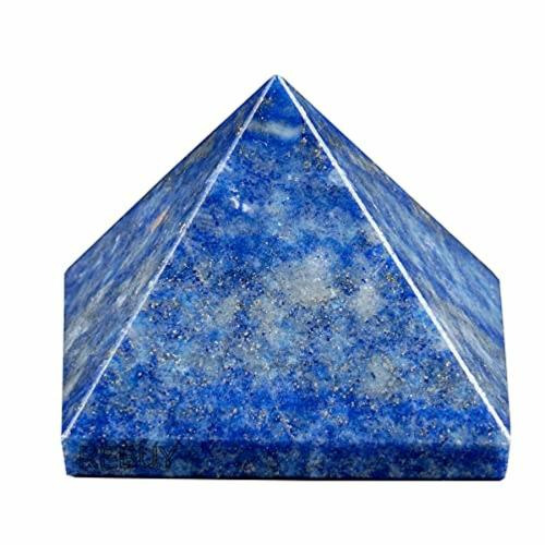 REBUY Lapis Lazuli Pyramid Healing Crystal Stone