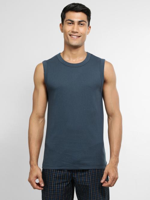 Jockey 9930 Men's Light Grey Solid Cotton Sleeveless Vest
