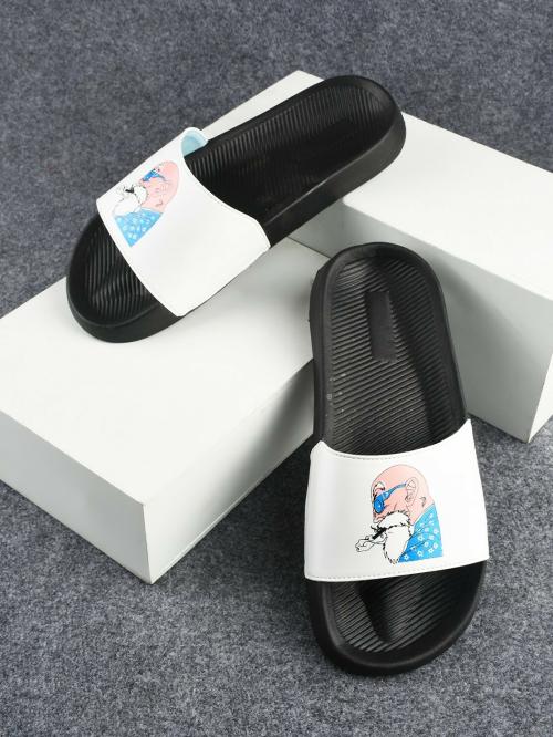 SIMSAN Soothing Black Light weight Eva slippers for men