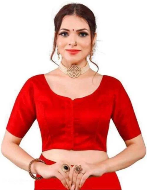 Murliwala CREATION Women's Solid Readymade Saree Blouse