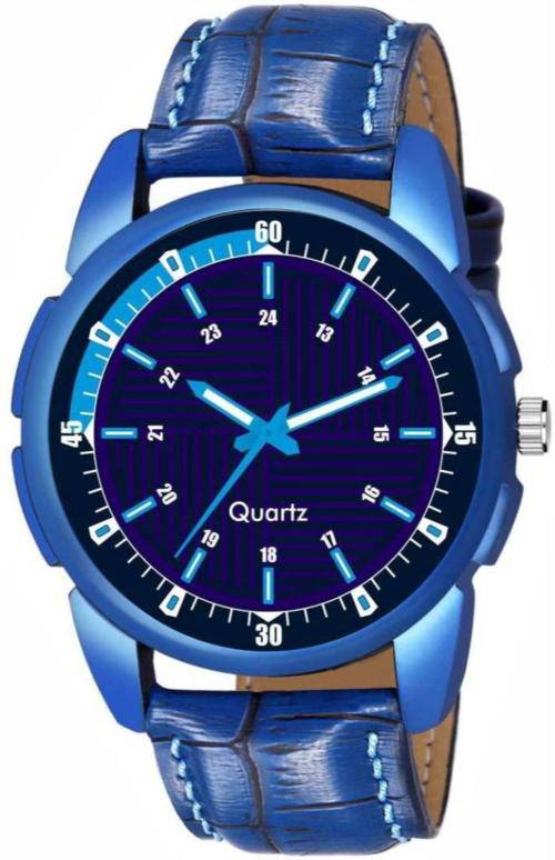 KU Analog Blue Dial Blue Strap Watch For Men