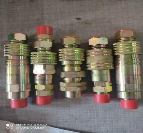 CHANDRALEKHA Male Female Coupling Tractor Material MS Color Silver for Joint Tractor Trolley (pack of 5)-c3