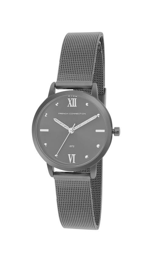 French Connection Analog Black Dial Black Strap Watch For Women