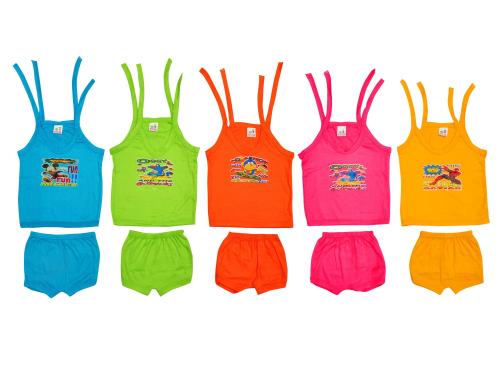 Honey Baby Jhabala Set / kids Top and Bottom Set_HB101_5 Pcs_Size (0-9 Months)