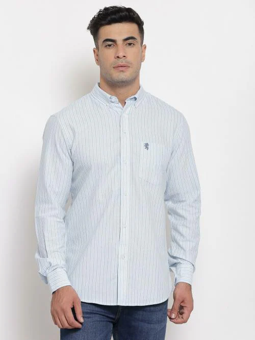 Red Tape Men's Sky Blue Shirts
