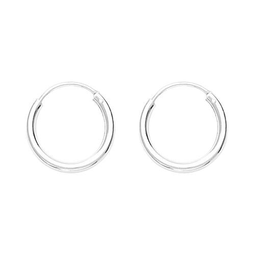 Taraash Silver Hoop Earrings For Women