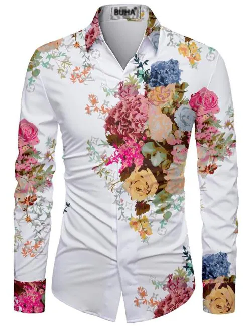 Slowrose Unstitched Polycotton Shirt Fabric Printed