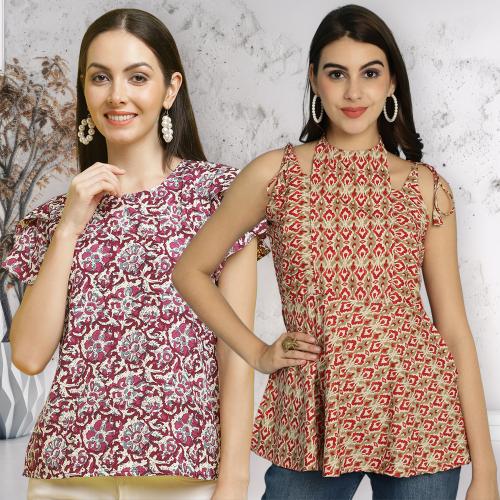 Poshyaa Premium Trendy Tops & Tunics For Women - Pack of 2