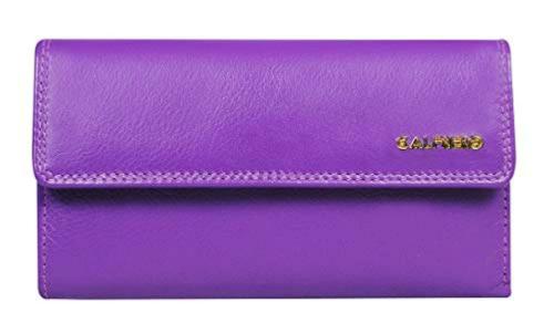Calfnero Women Purple Genuine Leather Wallet
