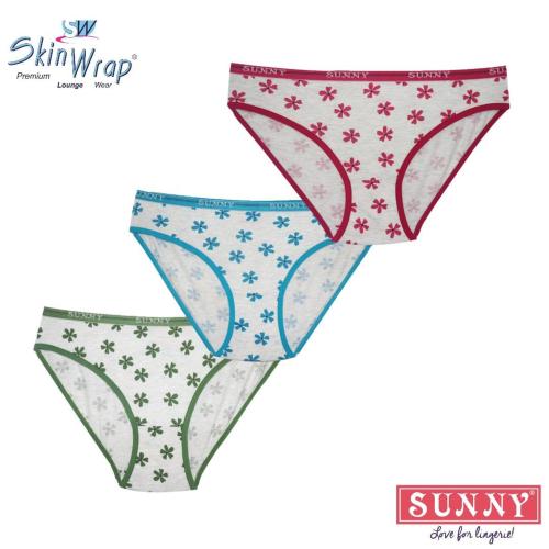 Skin Wrap Premium Ladies Panty of Pack of 3 Quality Fabric Rashmika Panty - M