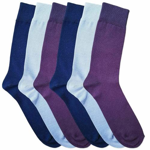 e1k_Men_Cotton_Socks_Pack of 6_Multicolor_Free Size