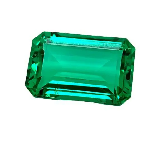 The Gallery of Gemstone 7.25 Ratti Panna Genuine Green Zambian Emerald Stone