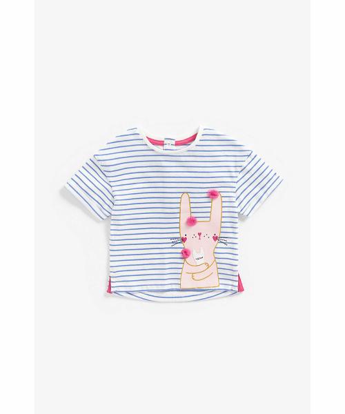 Mothercare Girls Multicolor Cotton Printed T-shirt